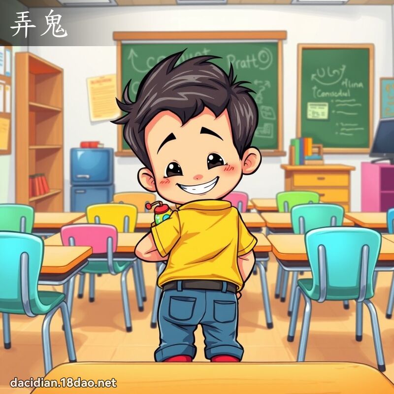 弄鬼 - 国语大辞典配图
