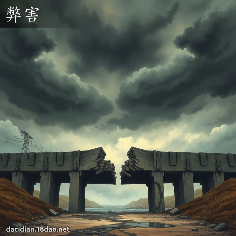 弊害 - 國語大辭典配圖