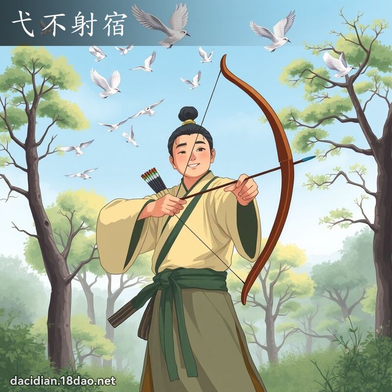 弋不射宿 - 國語大辭典配圖