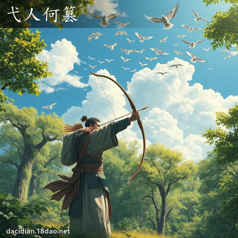 弋人何篡 - 国语大辞典配图