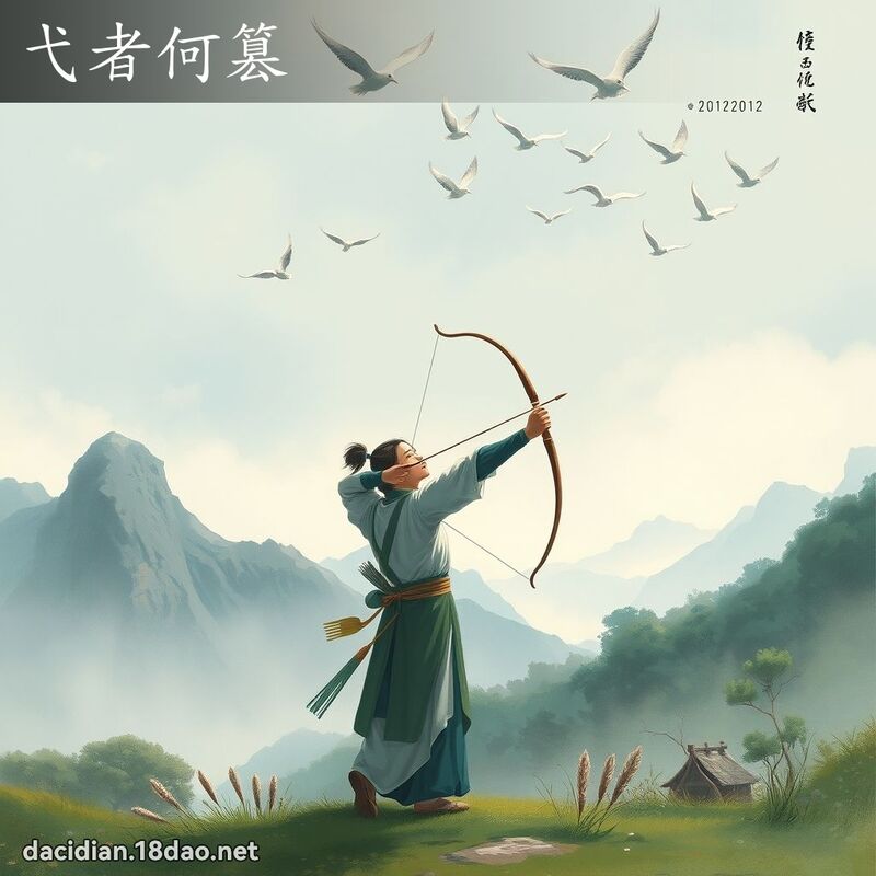 弋者何篡 - 國語大辭典配圖