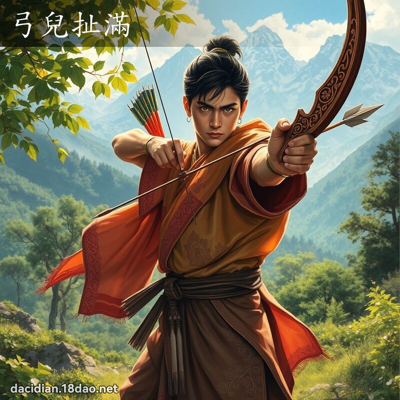 弓兒扯滿 - 國語大辭典配圖