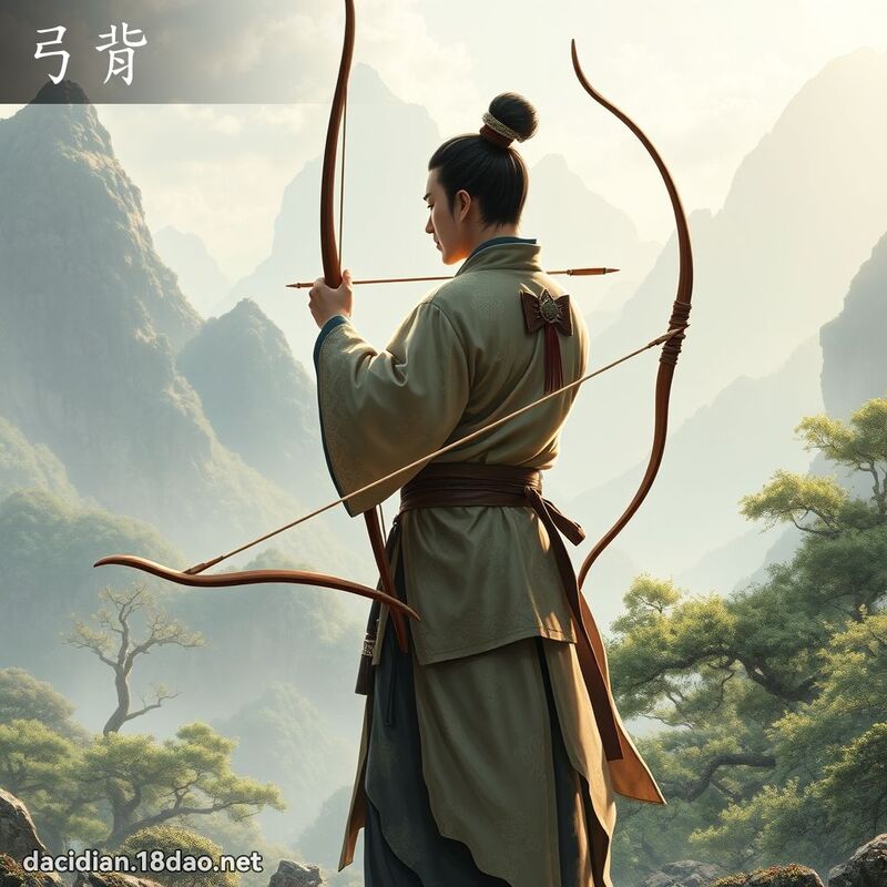 弓背 - 國語大辭典配圖