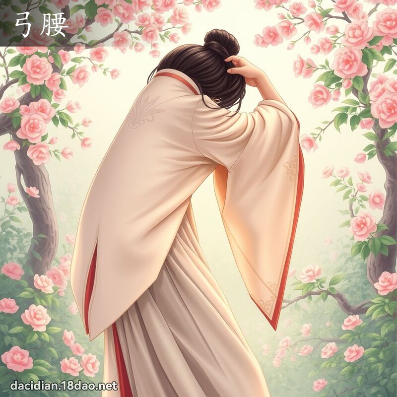 弓腰 - 國語大辭典配圖
