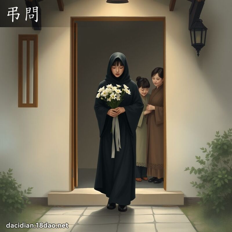 弔問 - 國語大辭典配圖
