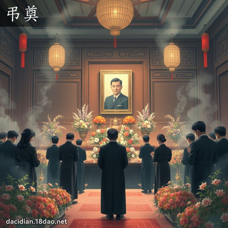 弔奠 - 国语大辞典配图