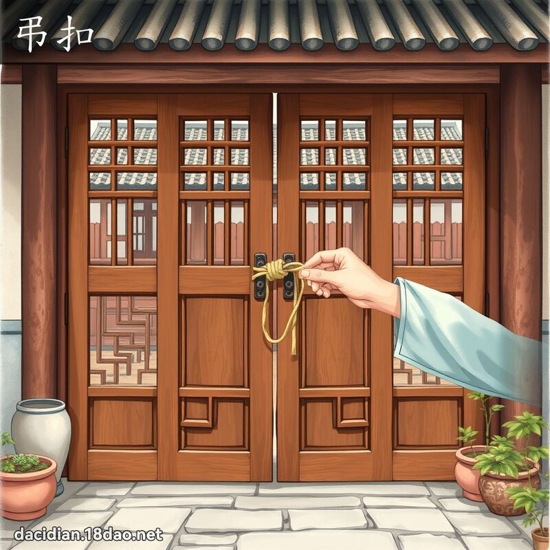弔扣 - 國語大辭典配圖