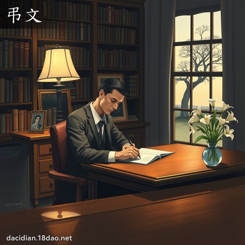 弔文 - 国语大辞典配图