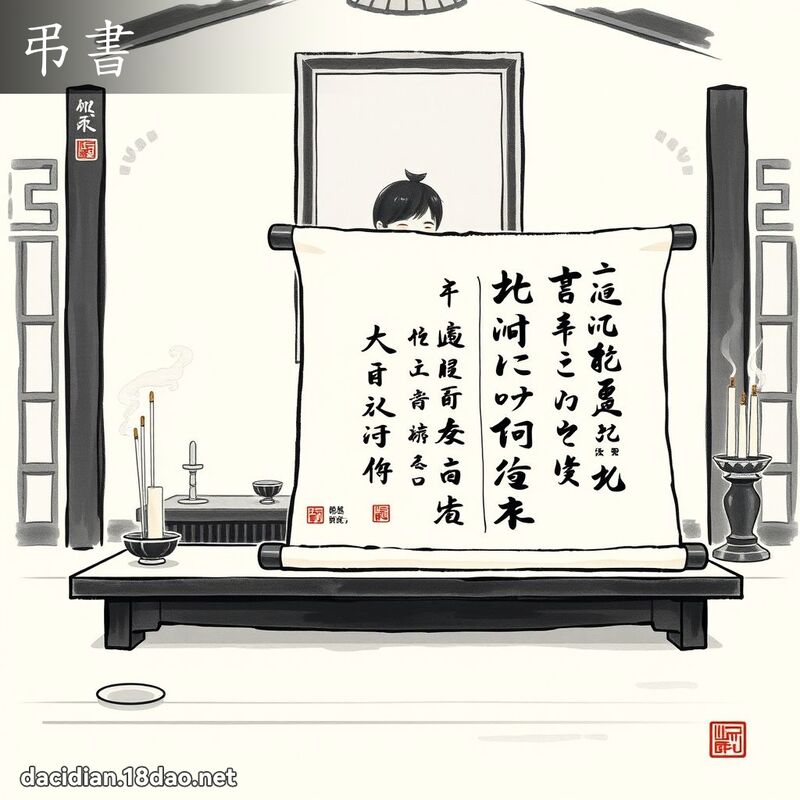 弔書 - 國語大辭典配圖
