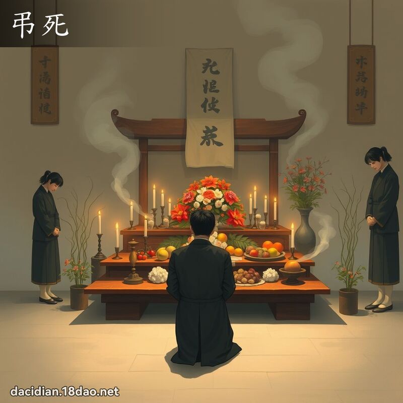 弔死 - 国语大辞典配图
