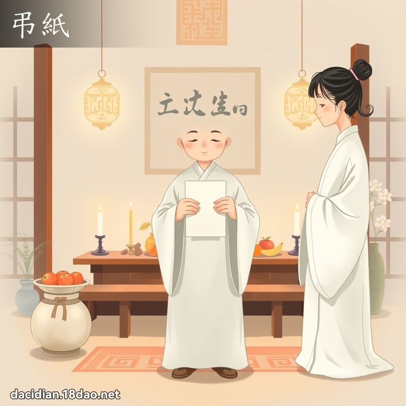 弔纸 - 国语大辞典配图