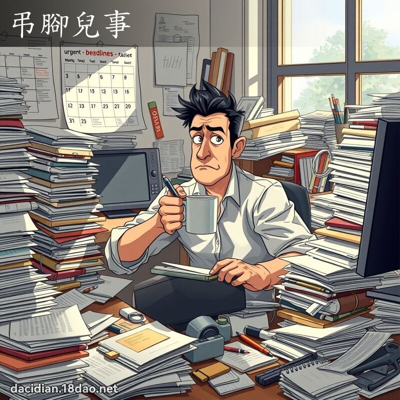 弔腳兒事 - 國語大辭典配圖