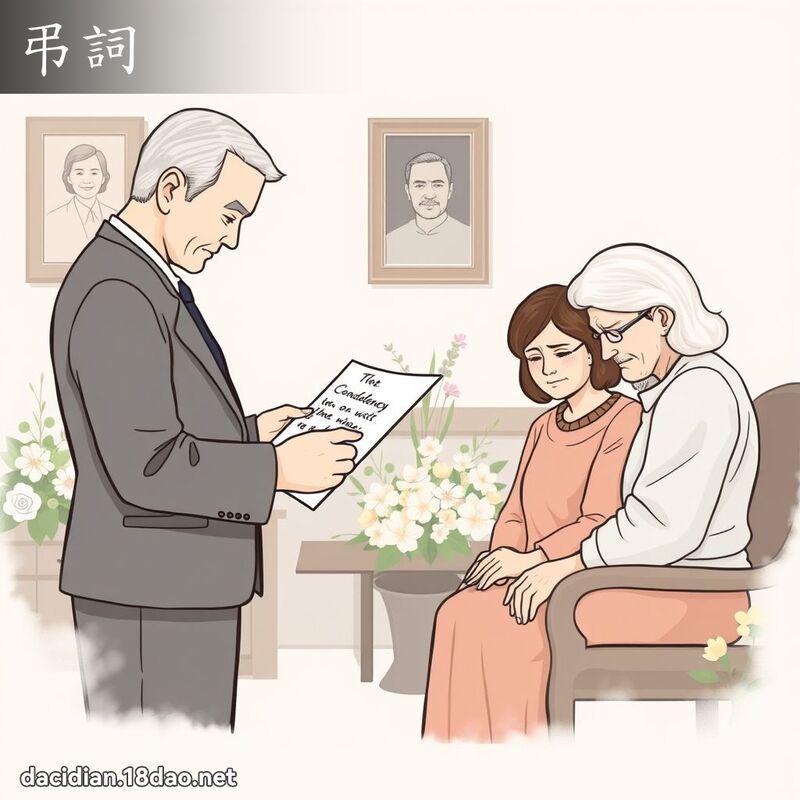 弔词 - 国语大辞典配图