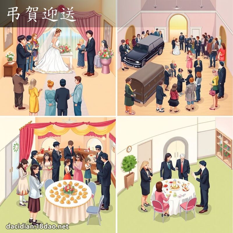 弔賀迎送 - 國語大辭典配圖