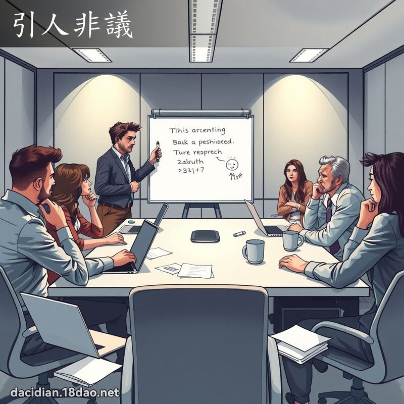 引人非議 - 國語大辭典配圖