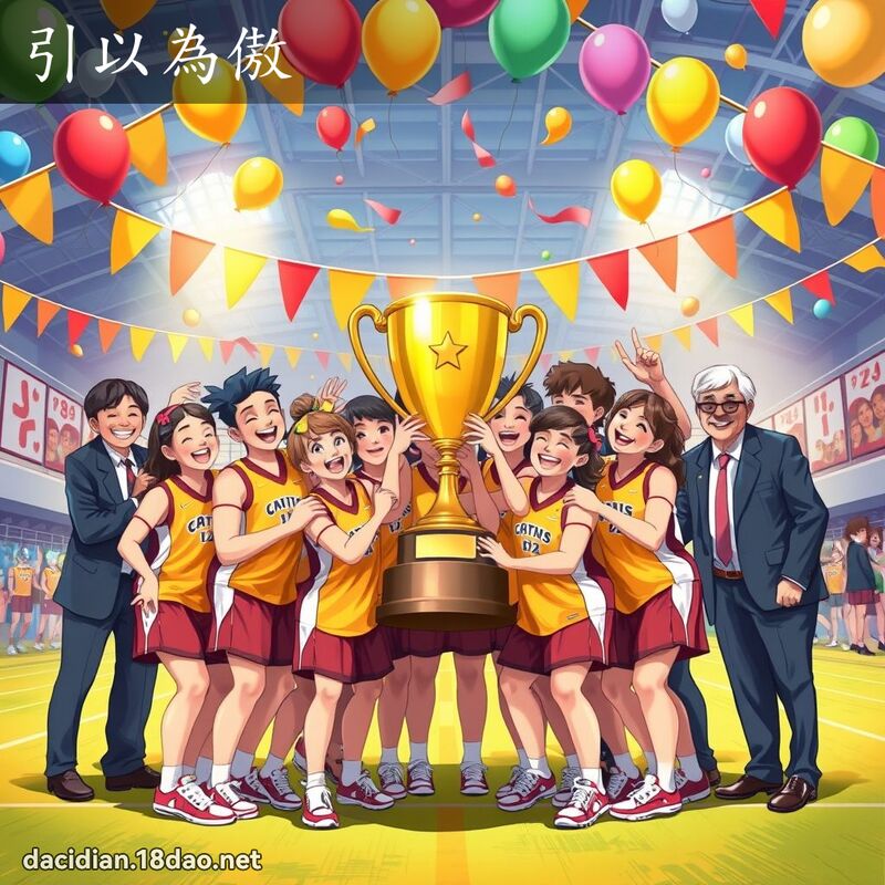 引以為傲 - 國語大辭典配圖