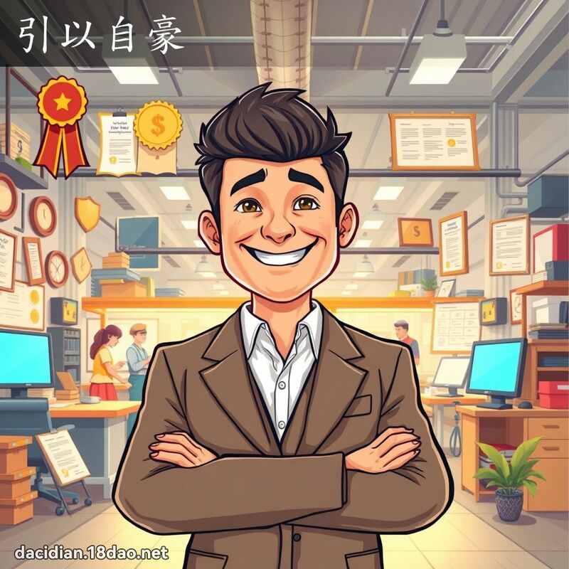 引以自豪 - 國語大辭典配圖
