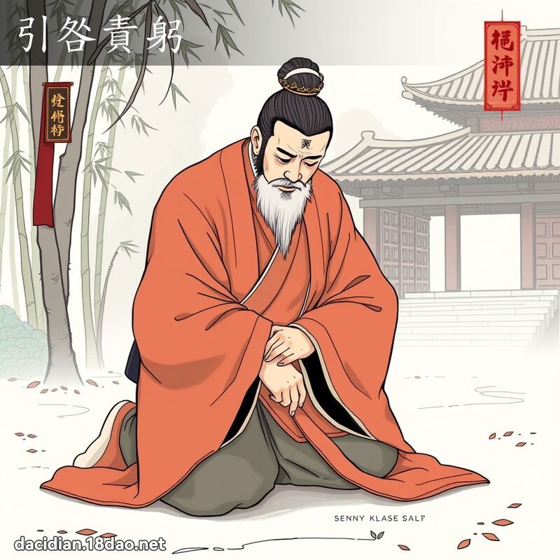 引咎責躬 - 國語大辭典配圖