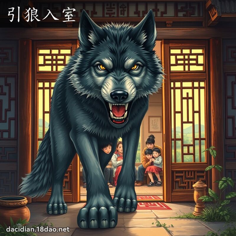 引狼入室 - 国语大辞典配图