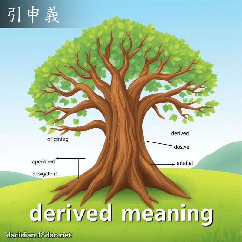 引申義 - 國語大辭典配圖