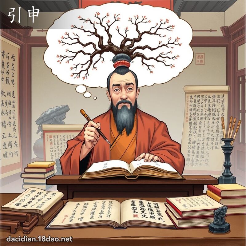 引申 - 國語大辭典配圖
