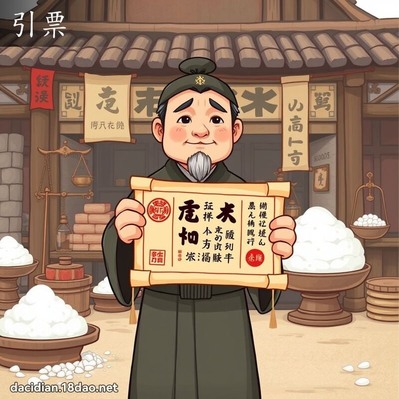 引票 - 国语大辞典配图