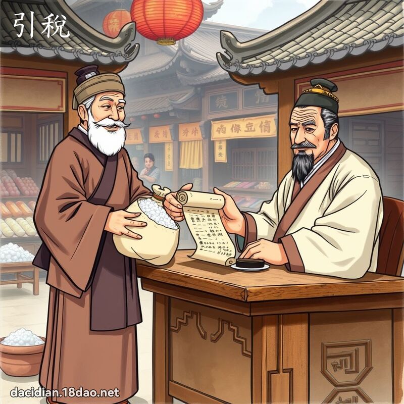 引稅 - 國語大辭典配圖