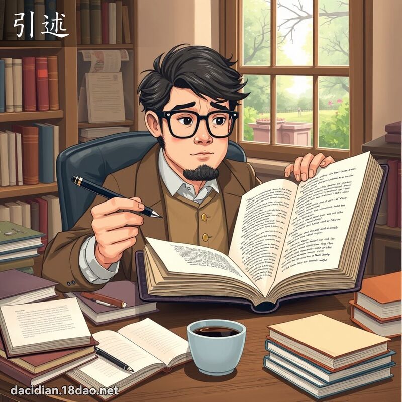 引述 - 國語大辭典配圖