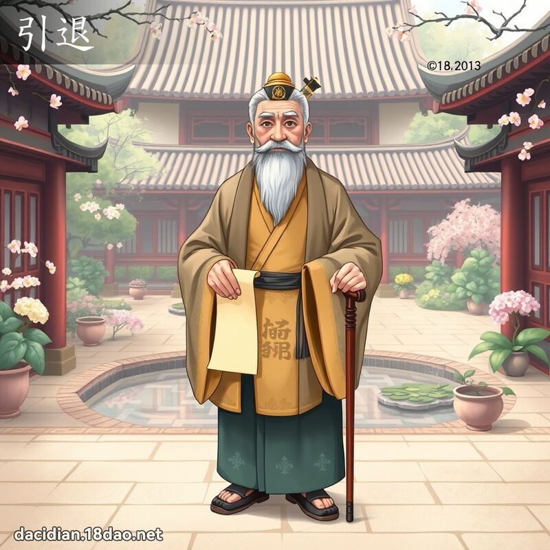 引退 - 国语大辞典配图