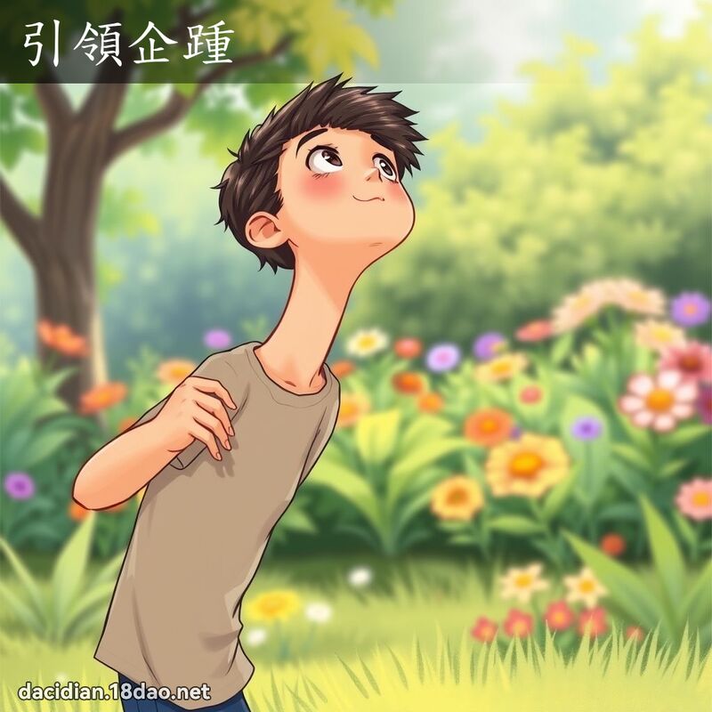 引领企踵 - 国语大辞典配图