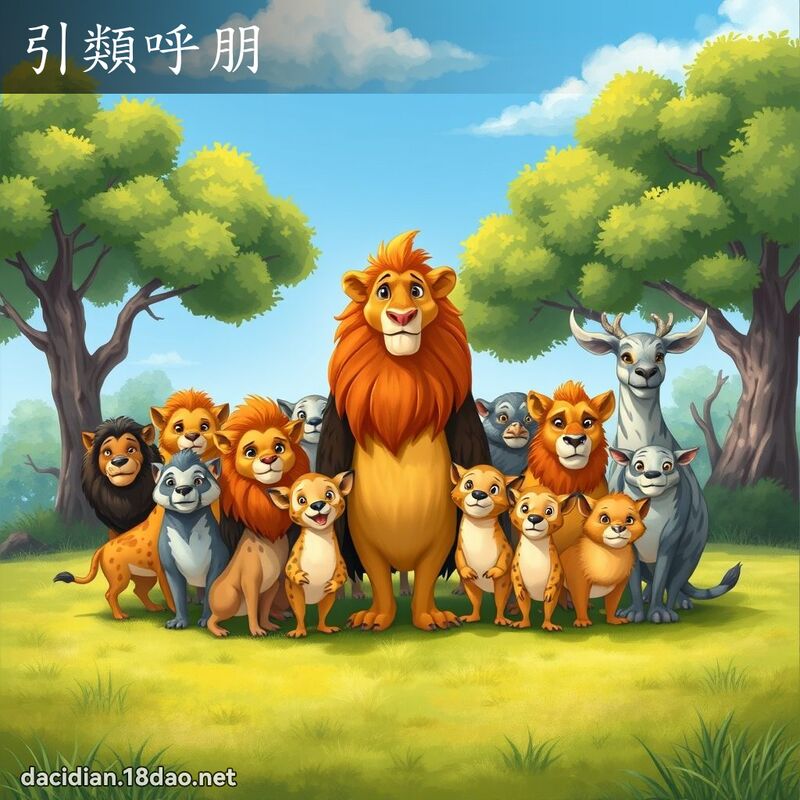 引類呼朋 - 國語大辭典配圖