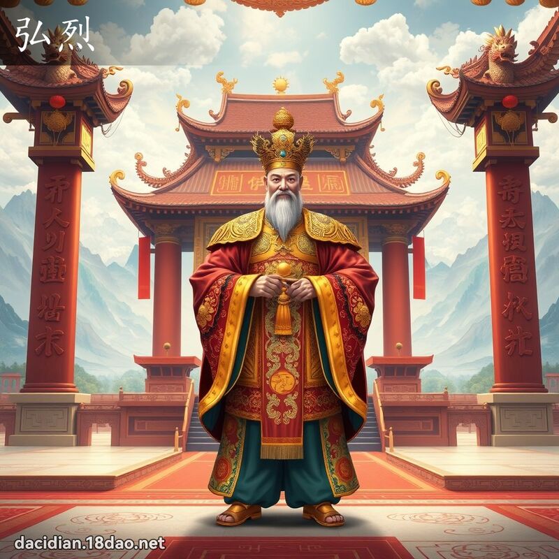 弘烈 - 國語大辭典配圖