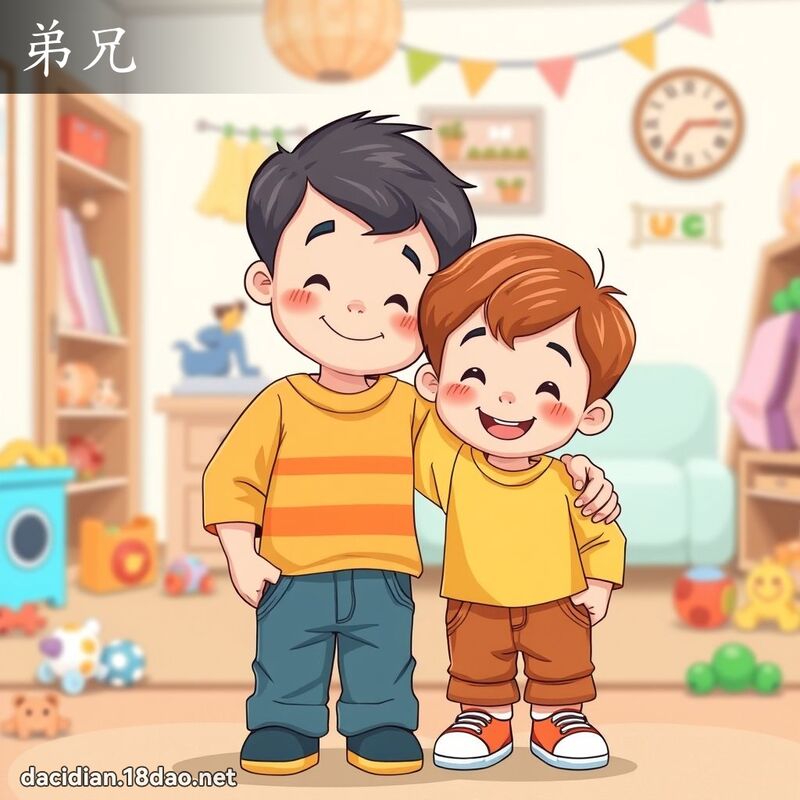 弟兄 - 国语大辞典配图