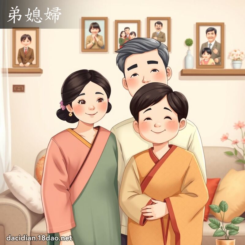 弟媳婦 - 國語大辭典配圖