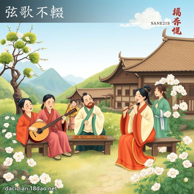 弦歌不輟 - 国语大辞典配图