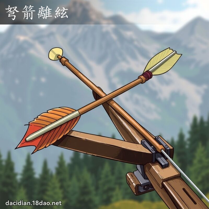 弩箭离絃 - 国语大辞典配图