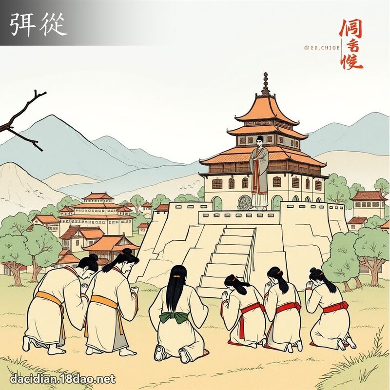 弭从 - 国语大辞典配图