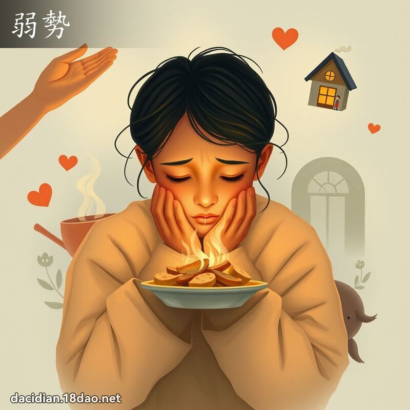 弱勢 - 國語大辭典配圖