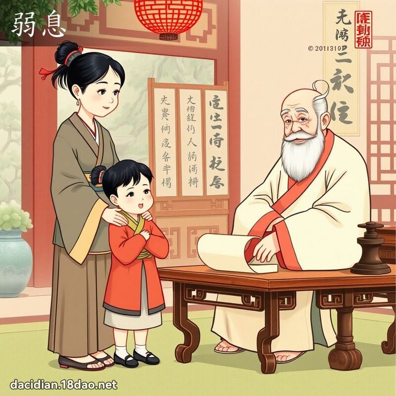 弱息 - 國語大辭典配圖
