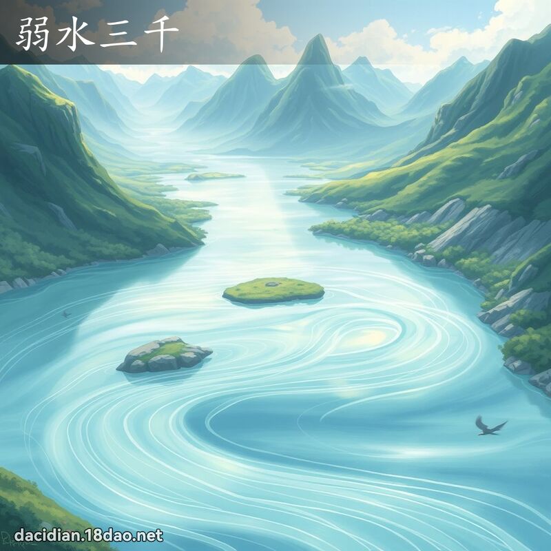 弱水三千 - 国语大辞典配图