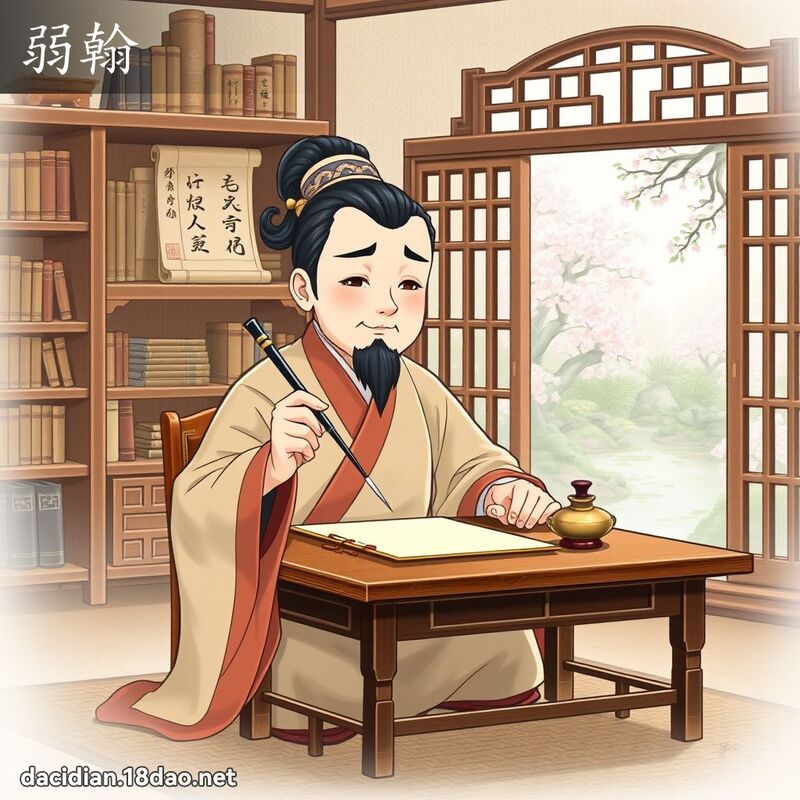 弱翰 - 國語大辭典配圖