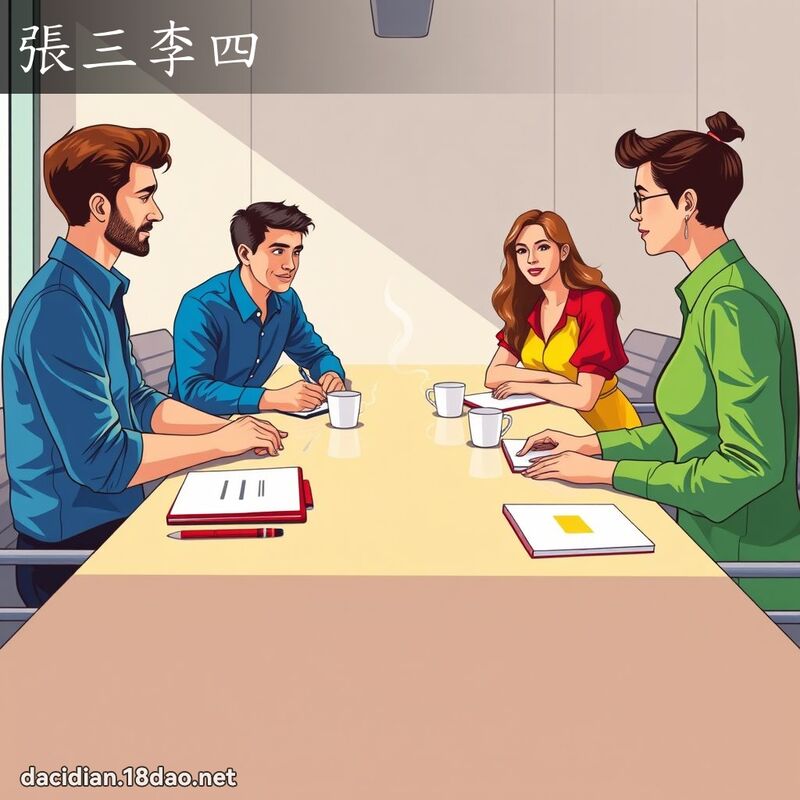 张三李四 - 国语大辞典配图