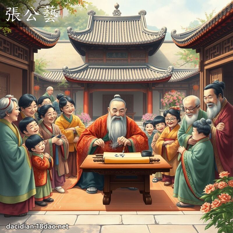 張公藝 - 國語大辭典配圖