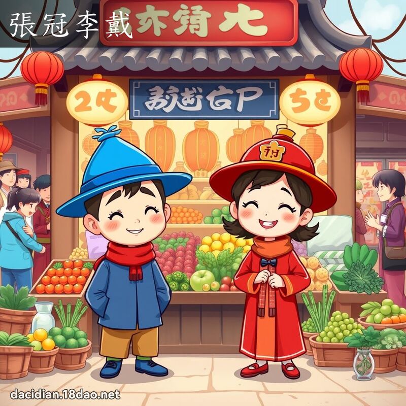 张冠李戴 - 国语大辞典配图