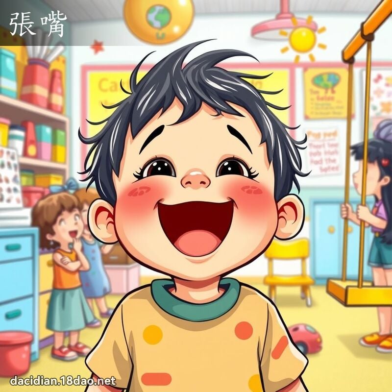 张嘴 - 国语大辞典配图
