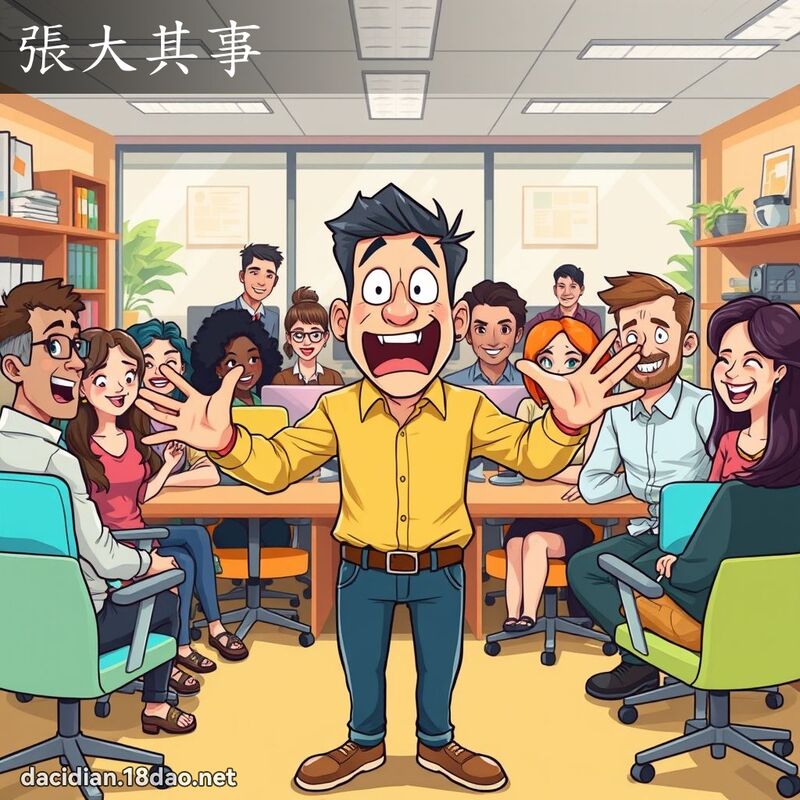 張大其事 - 國語大辭典配圖