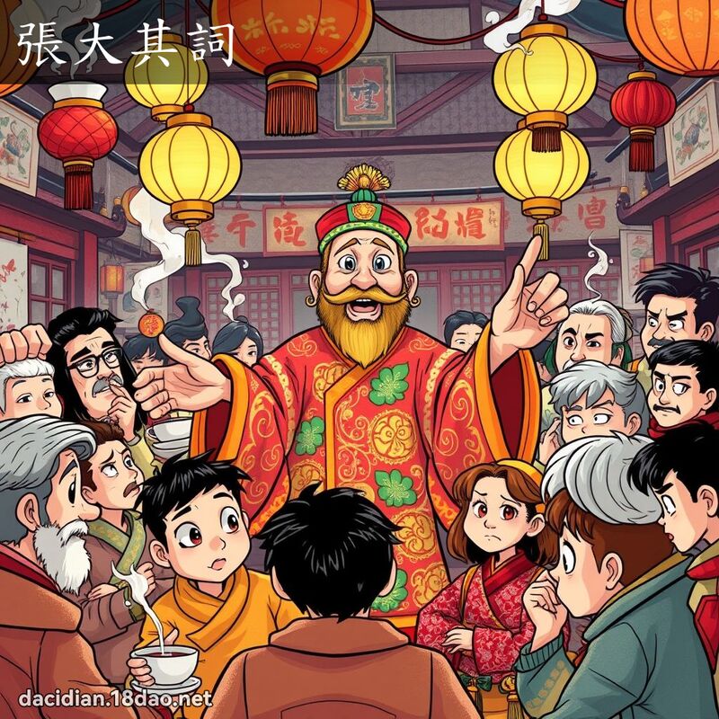 張大其詞 - 國語大辭典配圖