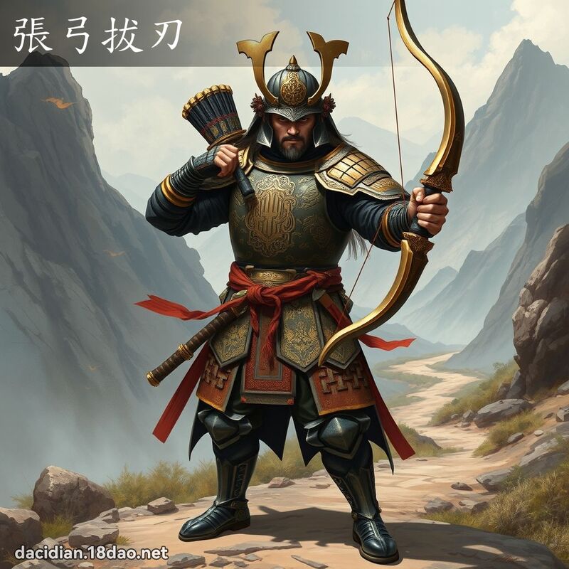 張弓拔刃 - 國語大辭典配圖