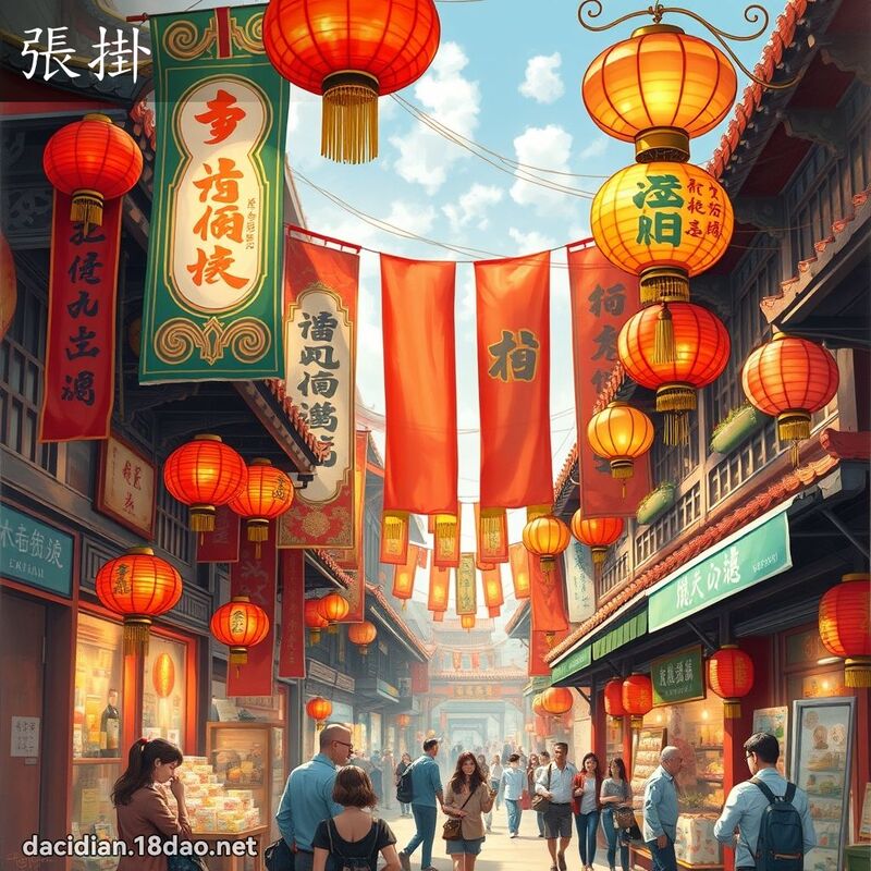 张掛 - 国语大辞典配图