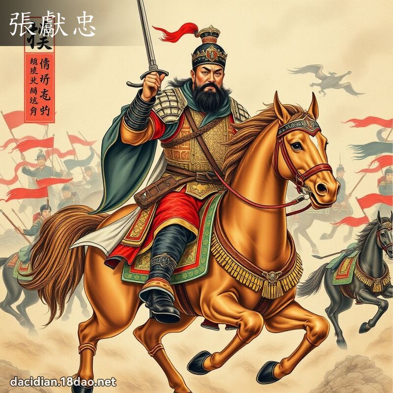 張獻忠 - 國語大辭典配圖